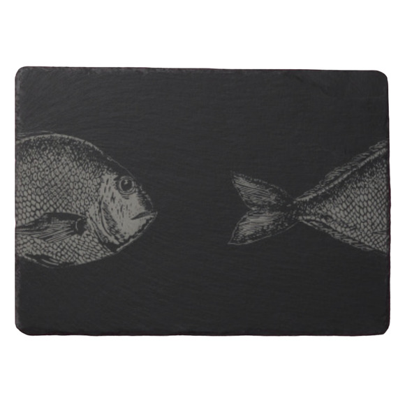 Fish Cutting Board with etched Snapper - Picture 1 of 3